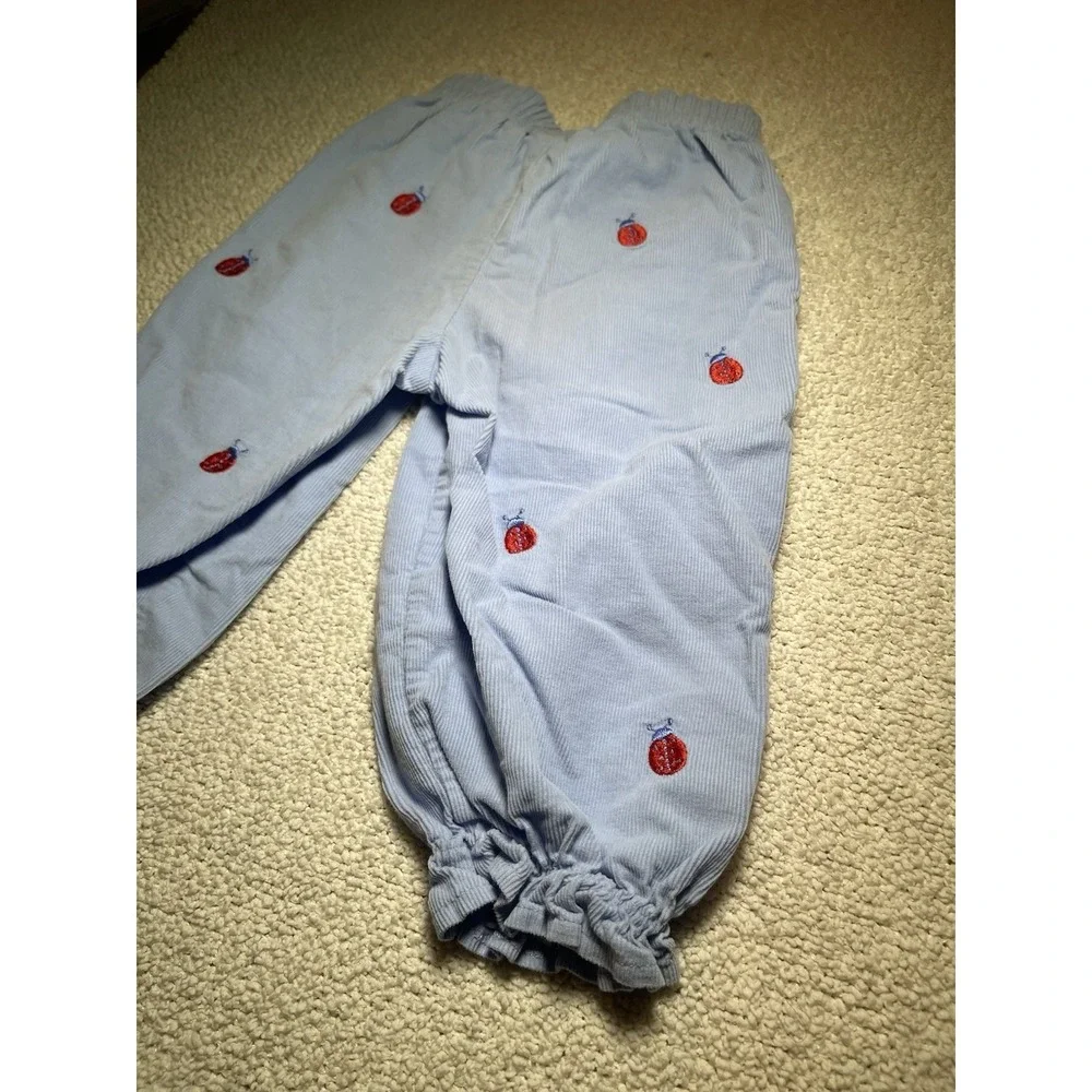 Baby‎ Luigi Baby Blue Embroidered Cord Ladybug Size 18 Months Made In Peru